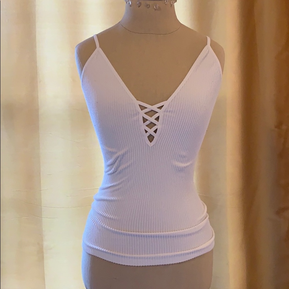 white free people tank